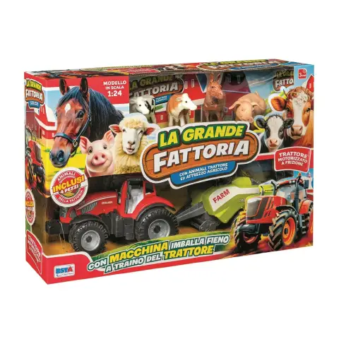 Playset La Grande Fattoria Con Trattore Frizione
