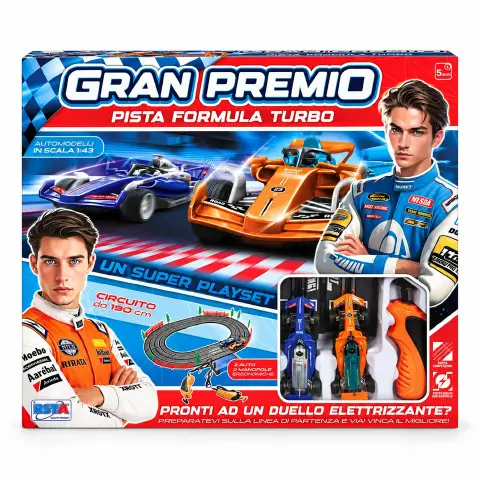 Pista Gran Premio Formula Turbo con 2 Auto RSTOYS