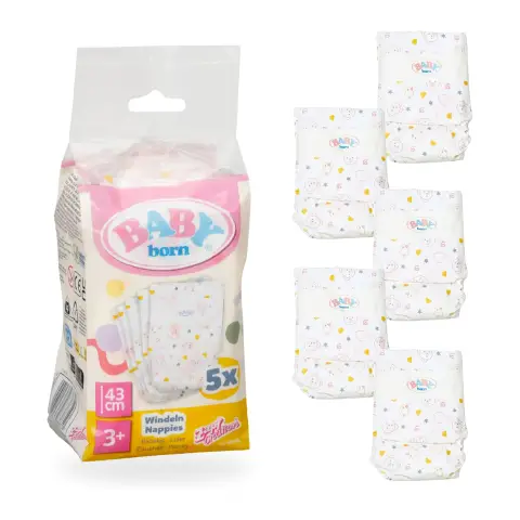 Baby Born Pannolini Pacco 5 Pezzi