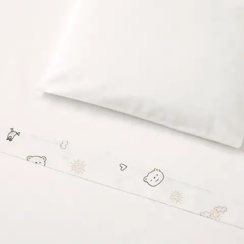 Erbesi Maxi Cucù Lenzuolo Culla Bianco