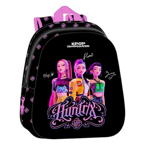 K Pop Demon Hunters Iconic 3D Zainetto Asilo Nero E Rosa