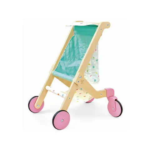 Passeggino Per Bambole In Legno Dolci Passeggiate Hape