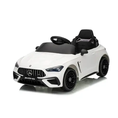 Auto Elettrica Per Bambini Mercedes Cle Benz Bianca