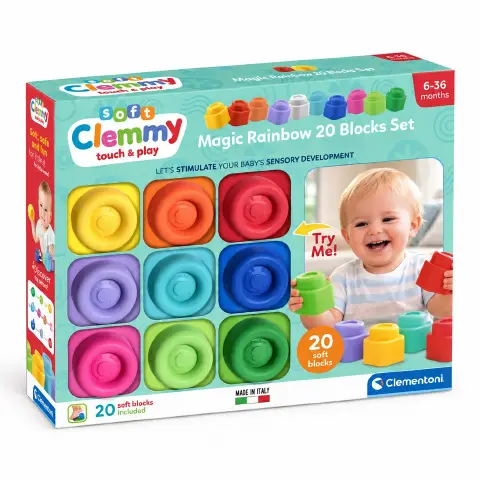Costruzioni Soft Clemmy - Scatola 20 Mattoncini