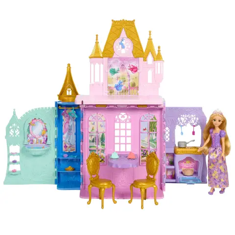 Princ.Disney Magico Castello Rapunzel Jlk27