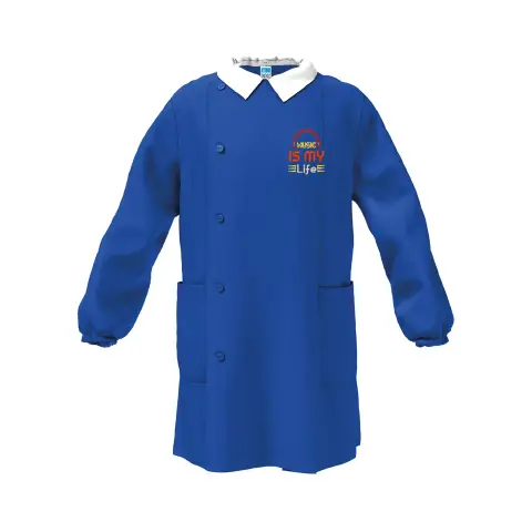Grembiule Bambino Scuola Music Blu 9 Anni