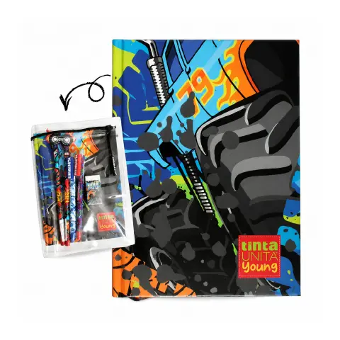Tinta Unita Young Boy Diario 12 Mesi Con Cover E Accessori Auto