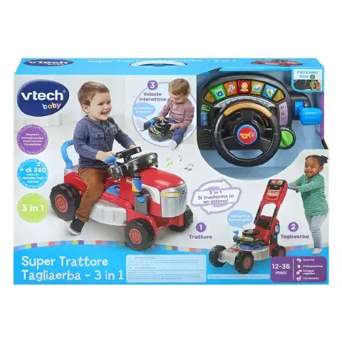 Super Trattore Tagliaerba Evolutivo - 3 In 1