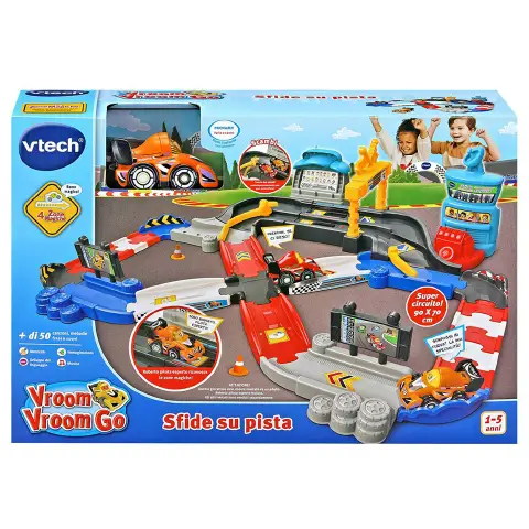 VTech Vroom Vroom Go - Sfide su Pista, Gioco per Bambini