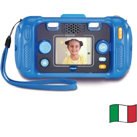 VTech KidiZoom Fun FX Fotocamera per Bambini Blu 3-10 Anni Italiano