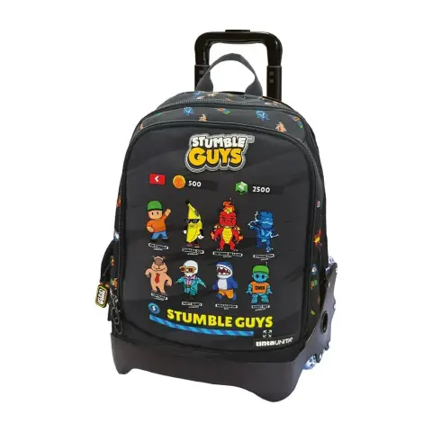Tinta Unita Stumble Guys Trolley Cross Zaino Nero