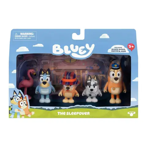 Bluey Action Figure  4  -  Pack Pigiama