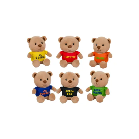 Peluche Orsetto TBear Con T-Shirt 25cm