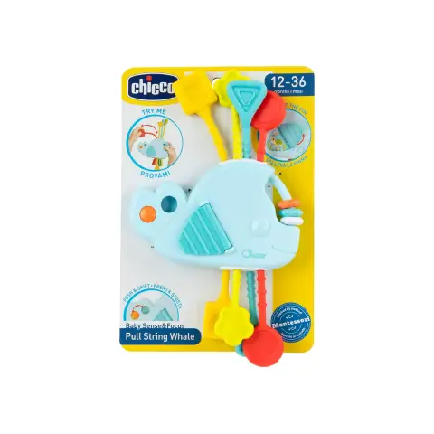 Chicco Pull String Whale Gioco Sensoriale Balena