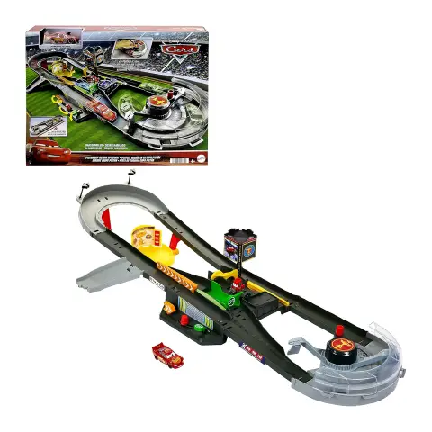 Cars Piston Cup Action Speedway Playset Pista Interattiva