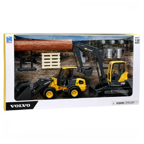 Volvo Playset Con Accessori Scala 1:18