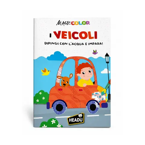 Libro Magicolor Dipingi Con L'Acqua E Impara: Veicoli
