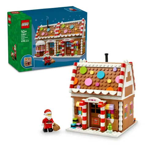 LEGO Iconic Casa di pan di zenzero festiva 40809 - 498 Pezzi