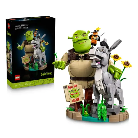 LEGO Shrek, Ciuchino e Gatto con gli Stivali - 1403 Pezzi