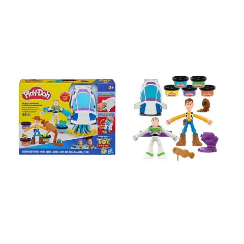 Playdoh Toy Story Playset Spaziale con Buzz e Woody