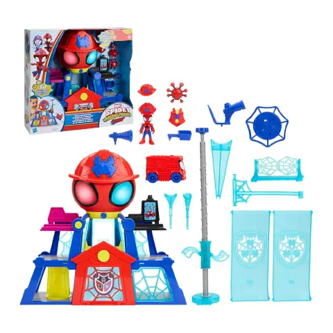 Spidey Rescue-Webs Web-Quarters Playset Elettronico
