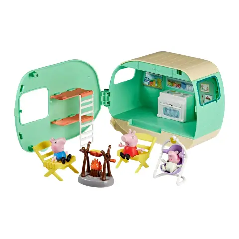 Peppa Pig Camper Playset Con 3 Personaggi