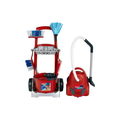 Carrello Delle Pulizie Con Accessori + Aspirapolvere Vileda