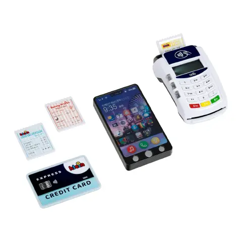 Terminale Pos E Smartphone Giocattolo Con Luci E Suoni