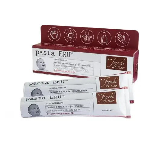 Fiocchi di Riso Bipacco Pasta EMU 2x30 ml Cambio Pannolino