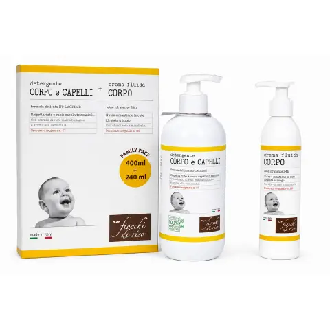 Fiocchi di Riso Bipacco Detergente 400 ml + Crema 240 ml