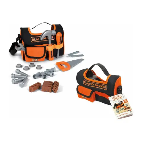 Black & Decker Valigetta Porta Attrezzi In Tessuto Con Accessori