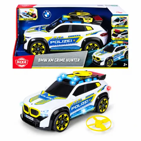 Dickie Toys BMW XM Crime Hunter Auto Giocattolo con Luci e Suoni