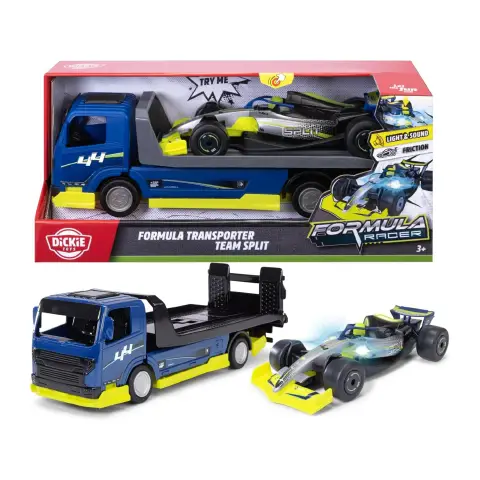 Bisarca Con Piattaforma E Auto Formula Transporter Team Split