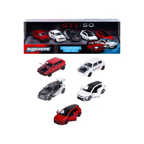 Majorette Volkswagen Golf GTI - Confezione da 5 Auto