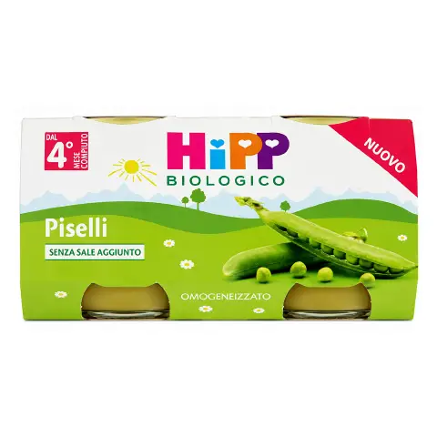 HiPP Omogeneizzato Piselli BIO 2x80 g Svezzamento