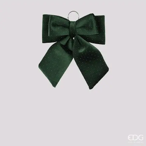 EDG Fiocco Velluto Verde Scuro Natale 40x30 cm