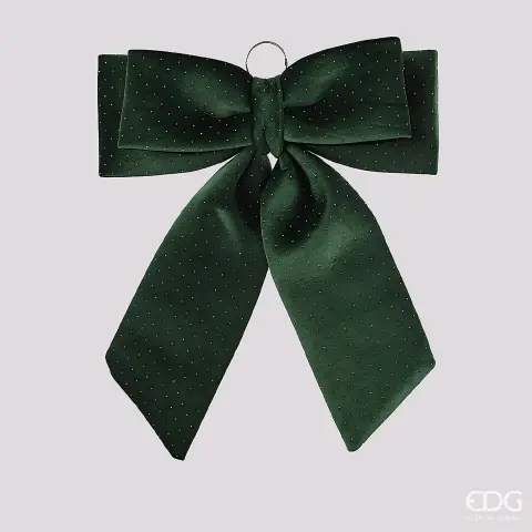 EDG Fiocco Velluto Verde Scuro Natale 60x50 cm