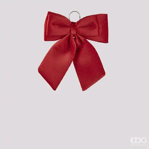 EDG Fiocco Velluto Rosso Natale 40x30 cm