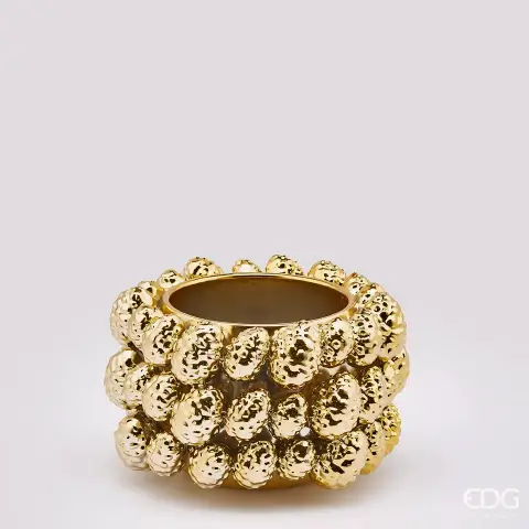 EDG Vaso Chakra Pigne Oro H15 x D22 cm