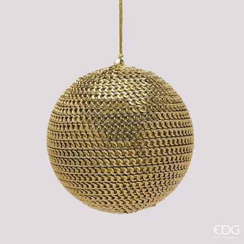 Natale Addobbo Palla Chain D.12 C6 Gold