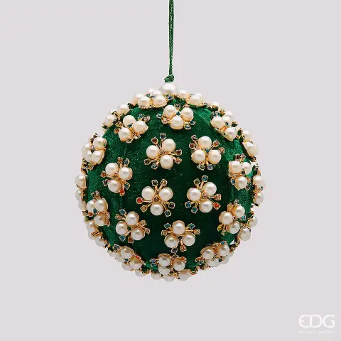 Natale Addobbo Palla Elizabeth D.10 C5 Green