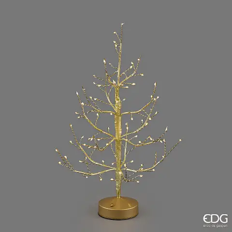 Natale Albero Led Faggio 90miniled H.45 D.10 C6 Gold