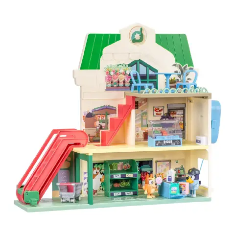 Bluey e Bingo Supermarket Playset 3 Piani con Suoni