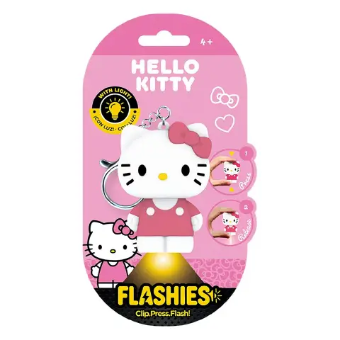 Hello Kitty Flashies Portachiavi 3D con Torcia LED