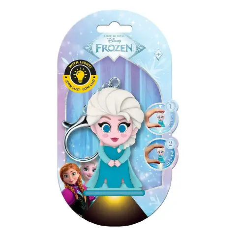 Disney Frozen Portachiavi Elsa 3D con Torcia LED