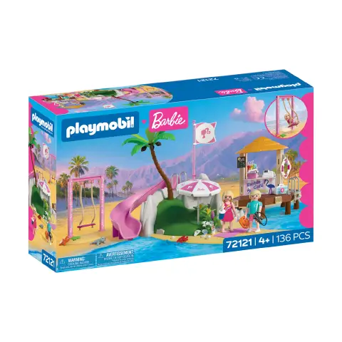 Playmobil 72121 x Barbie Caffè sulla Spiaggia con Barbie e Ken