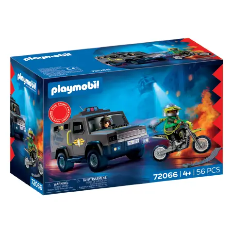 Playmobil 72066 Unità Speciale Veicolo Tattico con Moto e 2 Personaggi