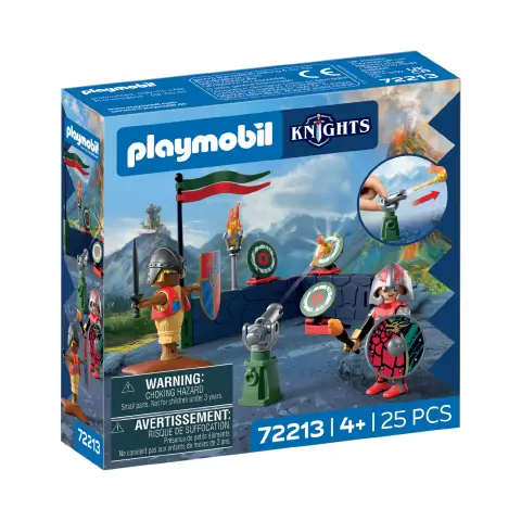 Playmobil 72213 Addestramento Cavaliere del Drago con Cannone e Bersagli