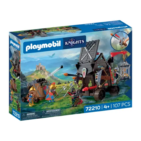 Playmobil 72210 Torre di Assalto Cavalieri del Drago con 4 Cavalieri