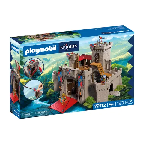 Playmobil 72112 Castello dei Cavalieri del Leone con 3 Cavalieri e Cannoni